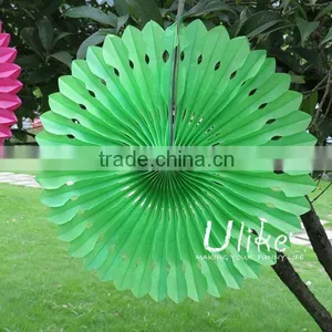 Popular Tissue Paper Fans Ceiling Decoration For Parties Party Stage Decoration thumbnail-1