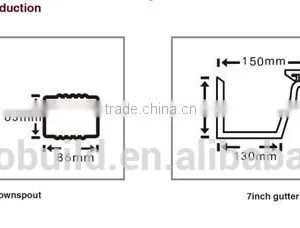 .New Building Material PVC Rain Water Gutters PVC Rain Gutter System Supplier's Choice thumbnail-1