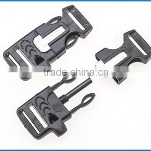 Promotional Plastic Flint Fire Starter Buckles, Flint Buckle, Fire Starter Buckle With Whistle for Bracelet thumbnail-1
