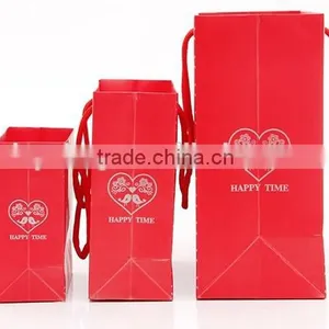 Happy Time Just for You Paper Bag Red Color thumbnail-3