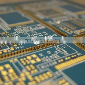 6-layer Half Plated Holes ENIG Blue Ink PCB thumbnail-1