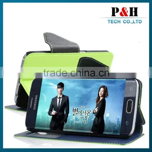 Leather Flip Cover Mobile Phone Case for Sony Xperia e3 S50h Case thumbnail-1