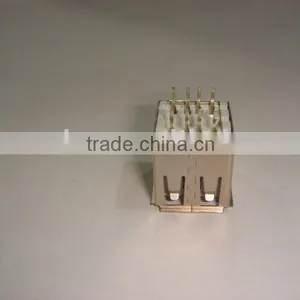 8pin USB a Type Female 180 Degree Double Short Body Hot Selling thumbnail-1