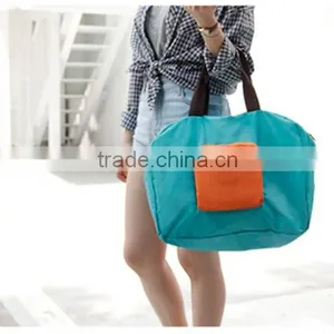 Custom Fashionable Nylon Folding Sling Shoulder Shopping Storage Bag thumbnail-3