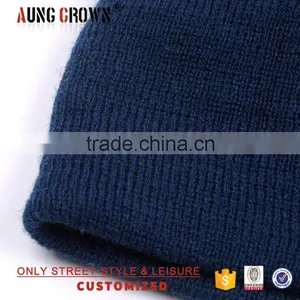 Top Quality Custom Knit Beanie Pom/top Pom Cuffed Beanie/3d Beanie thumbnail-5