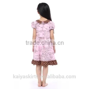 2016 Red Dot Cotton Frock Design for Baby Girl thumbnail-4