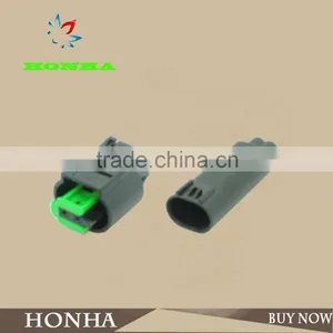 968405-1 1-967570-3 PA66 Tyco 2 Pin Male and Female Sealed Auto Wire Harness Connectors thumbnail-1