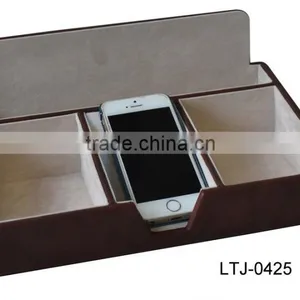 Customized/personalized Leather Dresser Valet Tray thumbnail-1