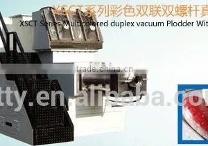 XSCT 500 Multicolored Duplex Vacuum Plodder With Double Screws Soap Machine thumbnail-2