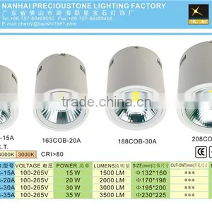 Factory Price Shop Gallery 220v Surface Mounted Round Downlight Led 30 50w thumbnail-2