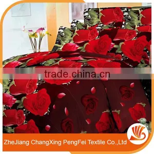 China Shopping Online Home Bedsheets King Size Flower Printed Bedding Set thumbnail-4