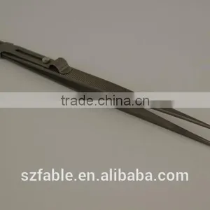 Gemstone and Diamond Tweezers With Lock and Groove thumbnail-3