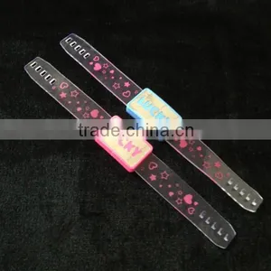 2015 China Manufactuer Flashing OEM Words Watch Motion Led Light Bracelet thumbnail-4