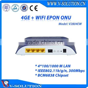 4GE + WIFI EPON ONU RJ45 LAN Port Wireless HGU Compliant With IEEE802.11b/g/n thumbnail-1