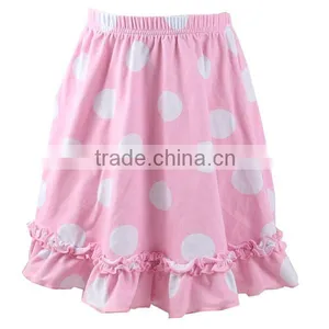 Kaiyo Wholesale Skirts Girls Boutique Print Cotton Ruffle Dress ,baby Skirt Top,12 Year Girl Without Dot Dress thumbnail-5