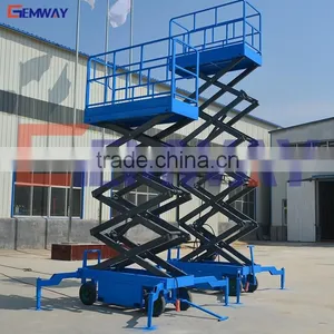 Pull Around Single Person Hydraulic Lifts Elevator for Aerial Working thumbnail-3