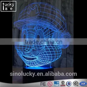 Hot Selling 3D Effect LED Mario Night Light thumbnail-3