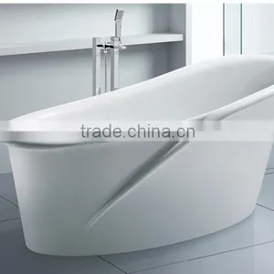 Artificial Stone Modern Design Freestanding Bathtub,acrylic Solid Surface Bathtub thumbnail-6