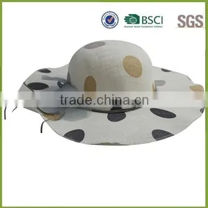 Flower Decorated Straw Hat Paper Straw Women Summer Hat thumbnail-2
