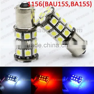 2pcs BA15S 27 SMD 1156 Led 5050 Amber/Yellow Turn Signal Light, DC 12V-14V CANBUS Led No OBC Error Car 27SMD 1156 LED Light Bulb thumbnail-1