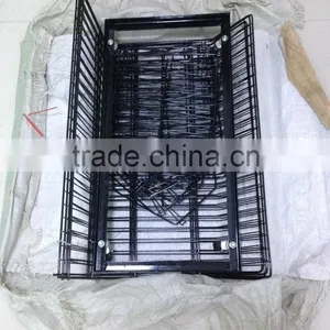 RH-BR02 Powder Coated Wire Storage Basket With Wheels thumbnail-5