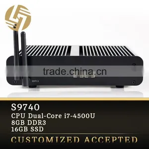 Computer Wholesale I7-4500U Dual Core Turbo Boost 3.0GHz 8G RAM SSD Ddr3 Mini Nano pc thumbnail-1