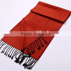 A Luxurious 100% Viscose Pashmina Scarf in Beautiful Solid Colors D800-113 thumbnail-2
