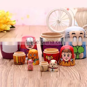 Home Decoration Wooden Nesting Doll thumbnail-3