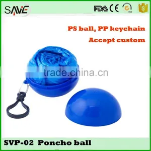 China Supprier Promotional Gift Water Proof Raincoat Disposable Poncho Ball thumbnail-1