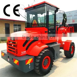 Chinese Wheel Loader TL1500 Small Farm Tractor Front End Loader With Famouse Engine thumbnail-3