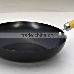 Corbon Steel Non Stick Cookware Chinese Wok thumbnail-1