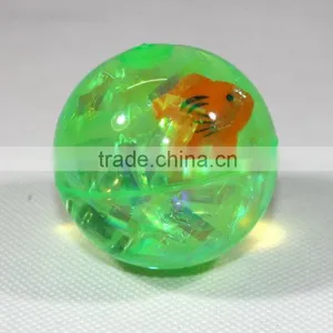 Factory Price 55mm Pvc Plastic Led Flashing Bouncy Water Ball Bouncing Toy Ball thumbnail-3