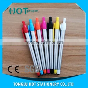 Spray Silver Barrel Click Ballpen With Stylus Touch thumbnail-4