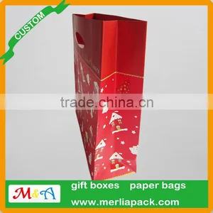 Chocolates Carrier Bags Hot Cafe Candy Die Cut Handle Paper Packaging Euro Totes Bags thumbnail-4