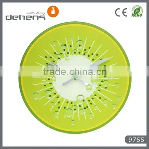 Decorative Funny Glass Wall Clock With Fruit Shape Design thumbnail-1