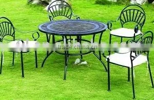 Oudoor Mosaic Garden Furniture Table and Chair thumbnail-1