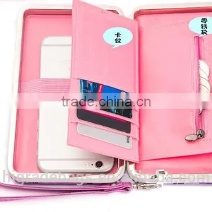 Women Metal Frame Wallet With Cell Phone Pocket thumbnail-6