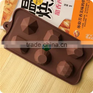 CTBED-224 Cholocate Mold 6 Even Jewel Safe Silicone Cake Mould Not Dyeing Not Fade Silicone Break Apart Chocolate Bar Mold thumbnail-4