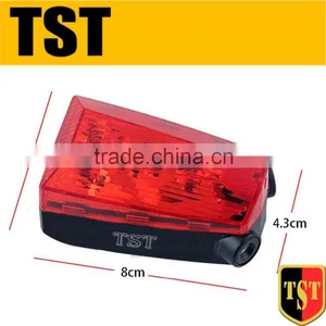5LED LASER TAIL BIKE LIGHT WITH BICYCLE LOGO thumbnail-2