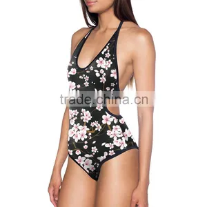 2016 Women Swimsuits 3D Print Hollow Beachwear Plus Size N2-284 thumbnail-1
