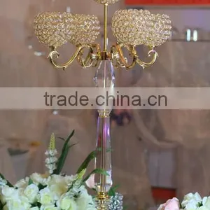 Clean Crystal Ball Candelabra for Wedding Centerpieces thumbnail-2