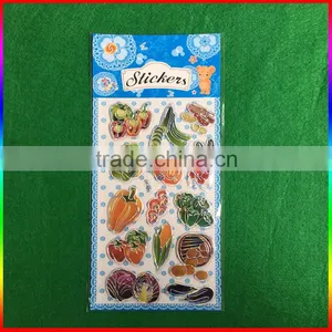 Embossed PVC Stickers Vegetable Design Stickers thumbnail-1