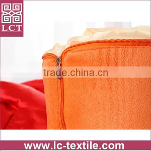 Supply 2 in 1 Foldable Blanket Specially Designed Orange Color Cozy Pillow With Custom Embroidery(LCTP0120) thumbnail-2