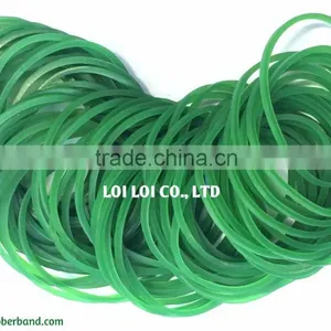 Transparent Green Color Rubber Band Manufacture / Round Rubber Band Elastic Cheap Price Wholesale thumbnail-1