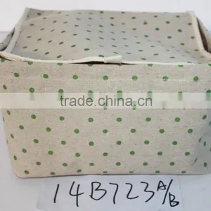Rect Storage Fabric Bag With Lid thumbnail-1