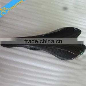 2015 New Arrival Small Size Road Bike Saddle,black Carbon Saddle Bicycle Saddle Finished Glossy thumbnail-1