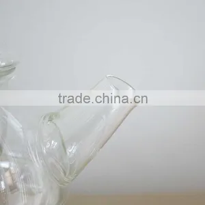 Wholesale 400ml Pyrex Glass Teapot With Bow and Tray High Borosilicate Glassware N6381 thumbnail-2