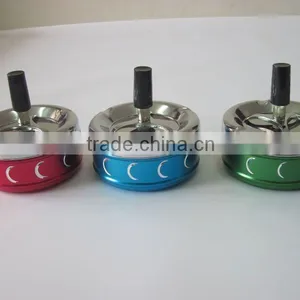 Car Ashtray With Lid, Antiflaming Metal Cigarette Ashtray, Mini Portable Ashtray thumbnail-1