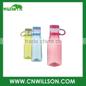 Supply Cheap Logo Printed New Design Double Wall BPA Free 550ml Plastic Tritan Bottle With Drinking Straw Lid thumbnail-1