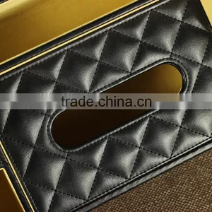 Multifunctional PU Wholesale Storage Facial Leather Tissue Box thumbnail-2
